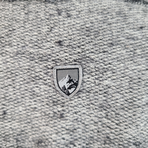 Kuhl Nova Wrap Cardigan Sweater Small grey viscose/wool blend open front pockets - Picture 10 of 15